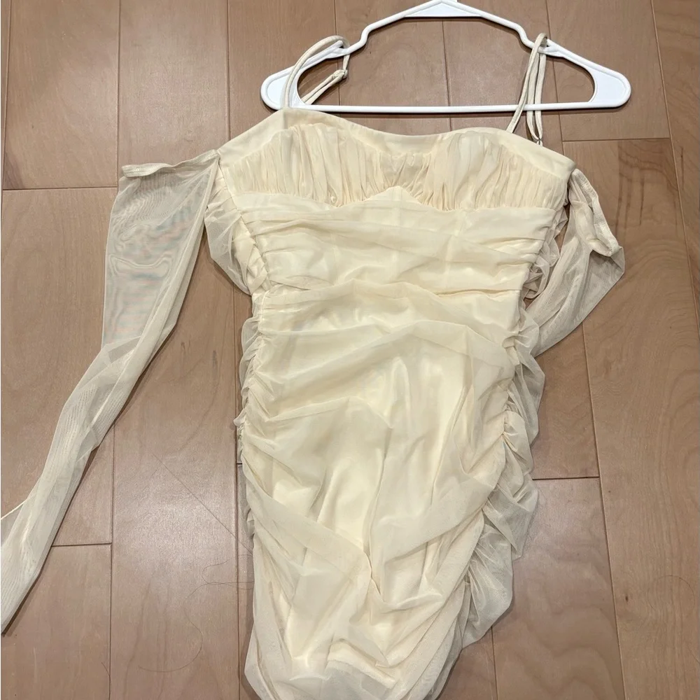 Oh Polly White Off the Shoulder Dress